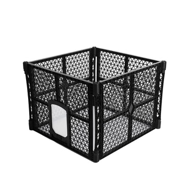 PaWz Pet Playpen Foldable Portable Dog Play Pens Plastic Garden Outdoor 4 Panels PaWz